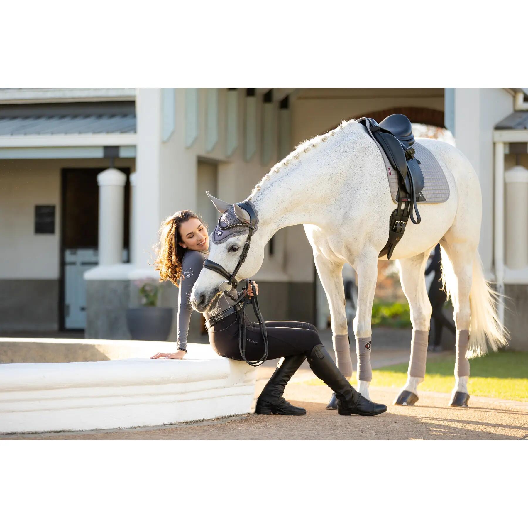 Dressuurmat voor paarden LeMieux Suede 4/5