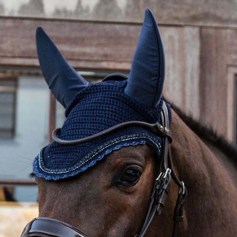 Oornetje Wellington stone & pearl soundless donker navy 4/7