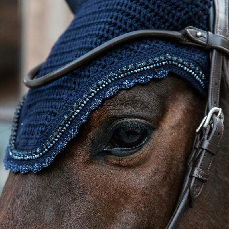 Oornetje Wellington stone & pearl soundless donker navy 6/7