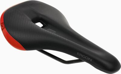 Ergon sm pro men's saddle risky red zwart/rood