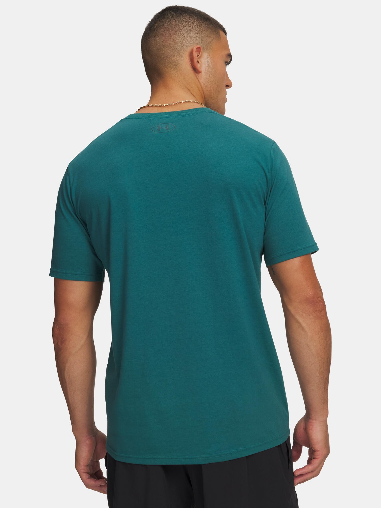 T-shirt homme Under Armour Sportstyle Left Chest vert rack/vert arden 2/4