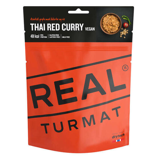 Nourriture pour le trekking Thai Curry Rouge Outdoor Repas de secours Vegan