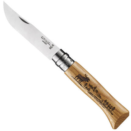 Taschenmesser Animalia 08 Tier Motiv Klapp Messer Camping Edelstahl Holz