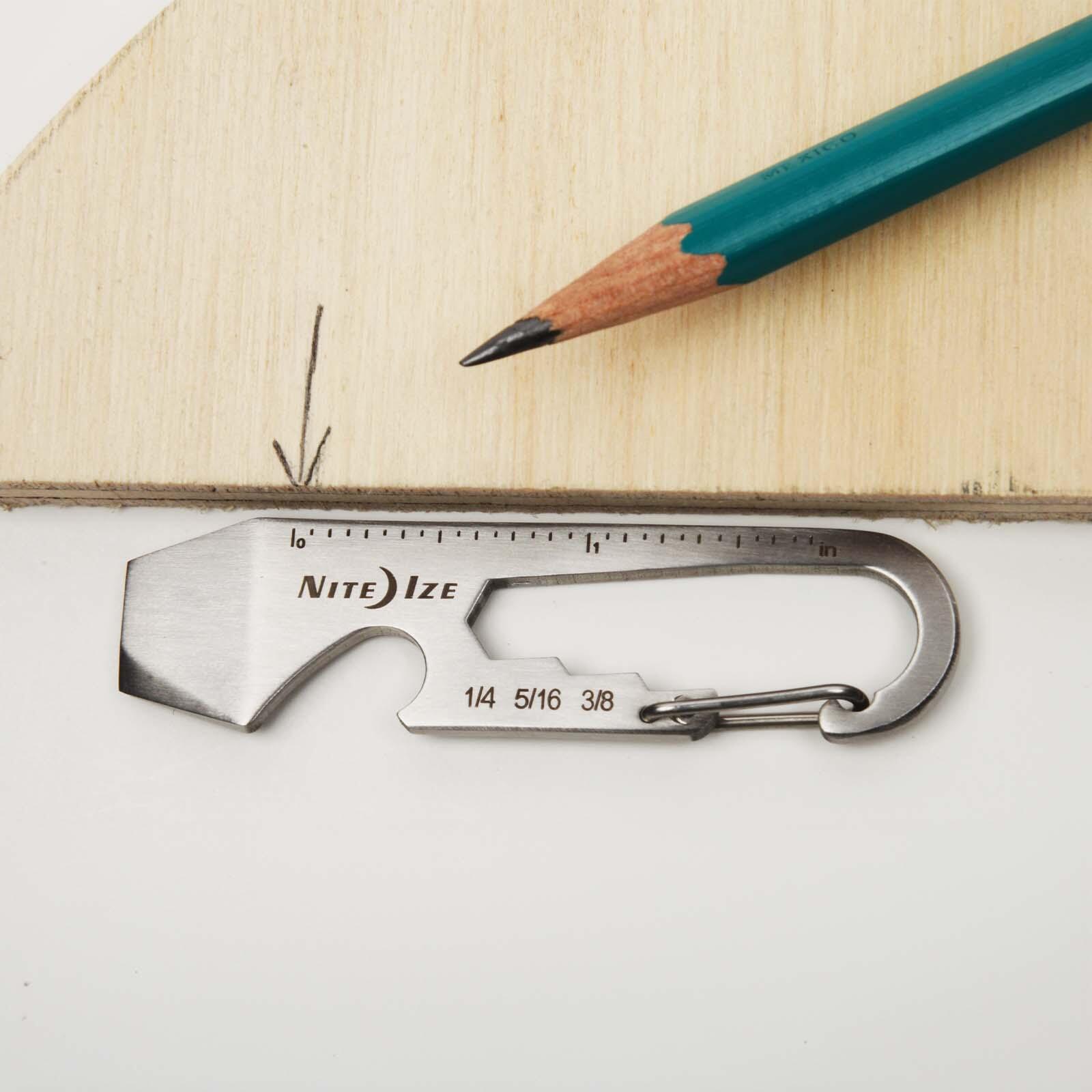Mini Multi Tool DoohicKey Karabiner Messer Schrauben Schlüsselanhänger 7/7