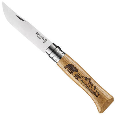 Coltello tascabile Animalia 08 motivo animale pieghevole Campeggio acciaio legno