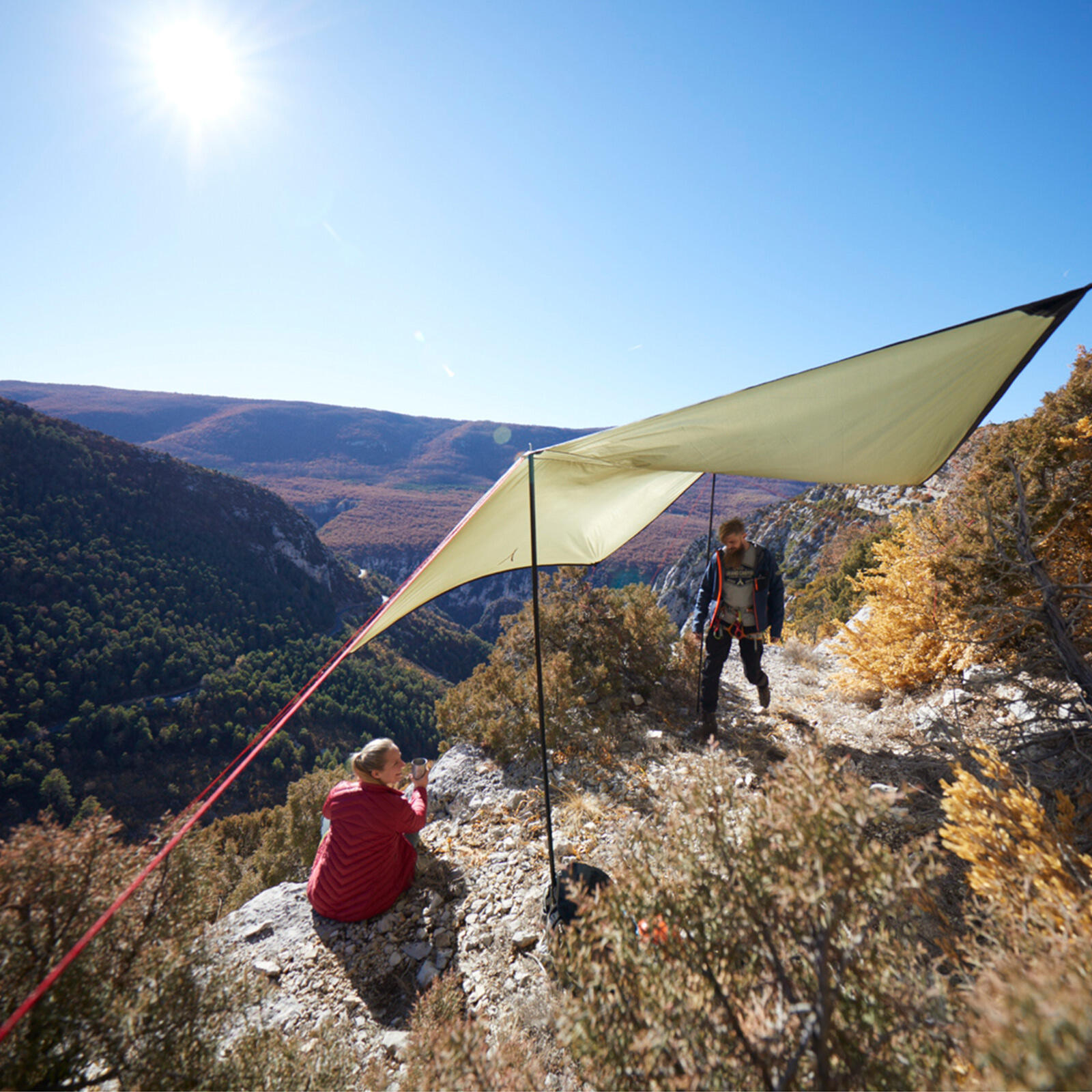 Tarp Zuni 4 Voile d'ombrage camping auvent bâche UV50 étanche 4m 7/7