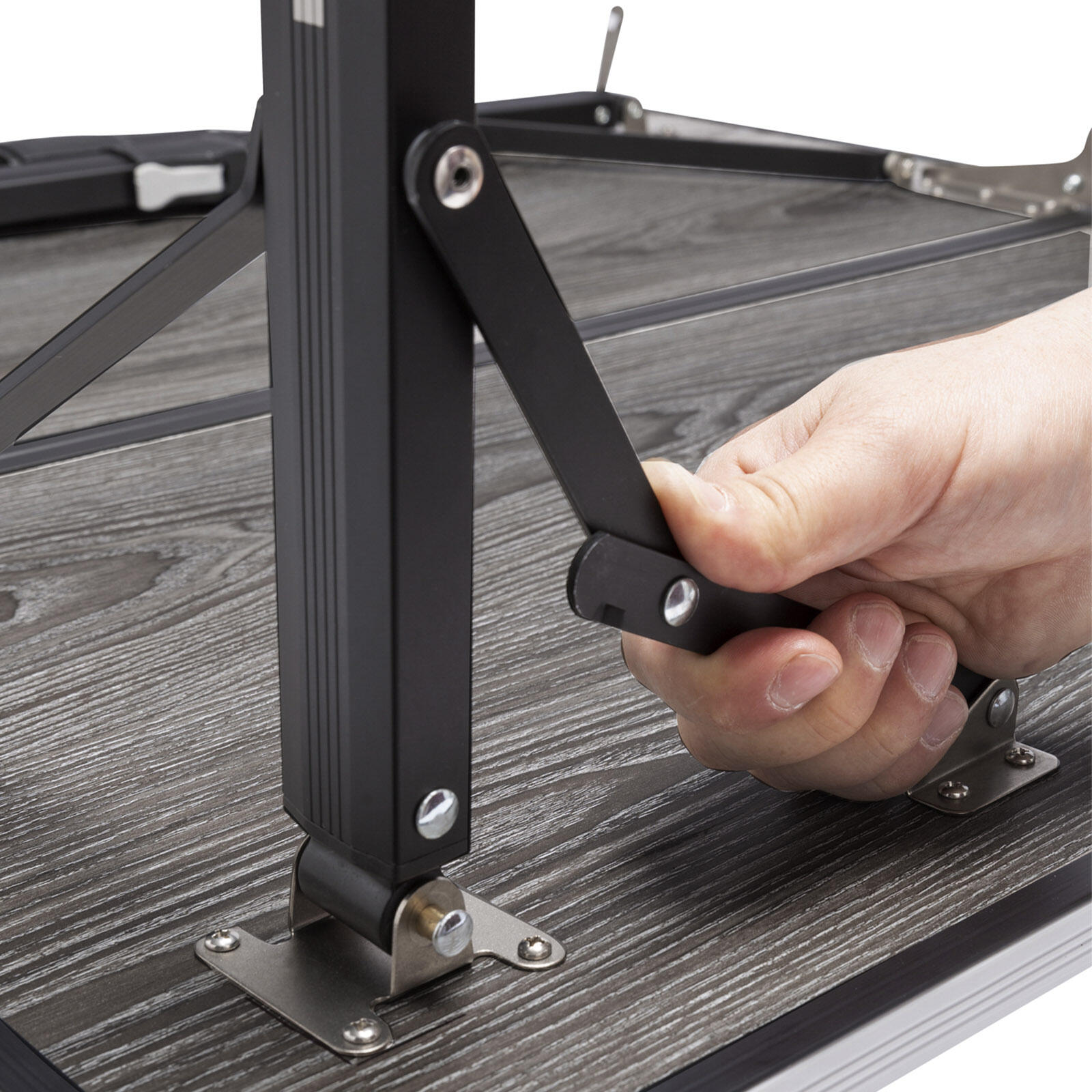 Mesa de camping plegable ELU Duplit NG Aluminio regulable en altura 6/7