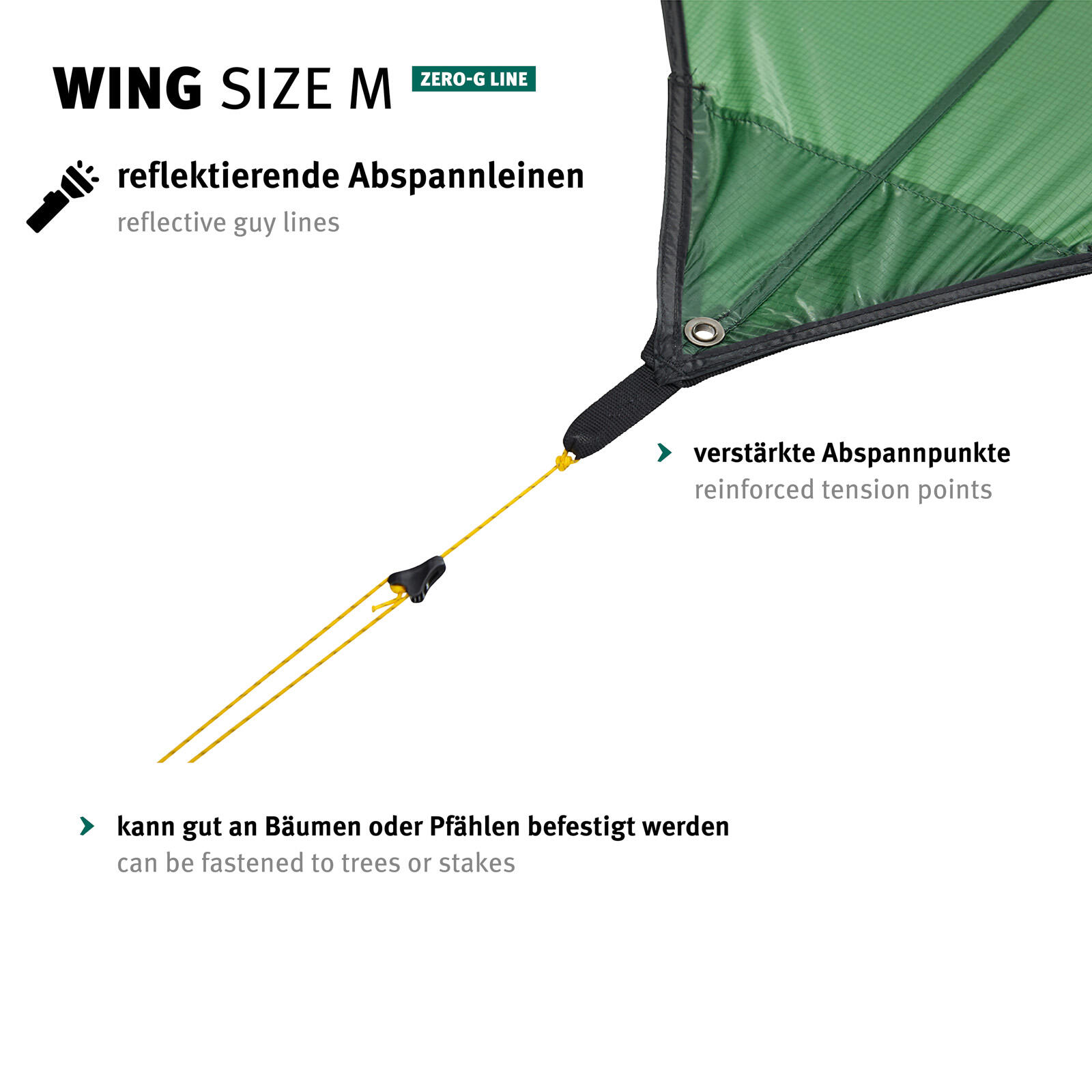 Tarp Wing M Zero-G Camping Sonnensegel Vor Zelt Dach Plane Regenschutz 6/7