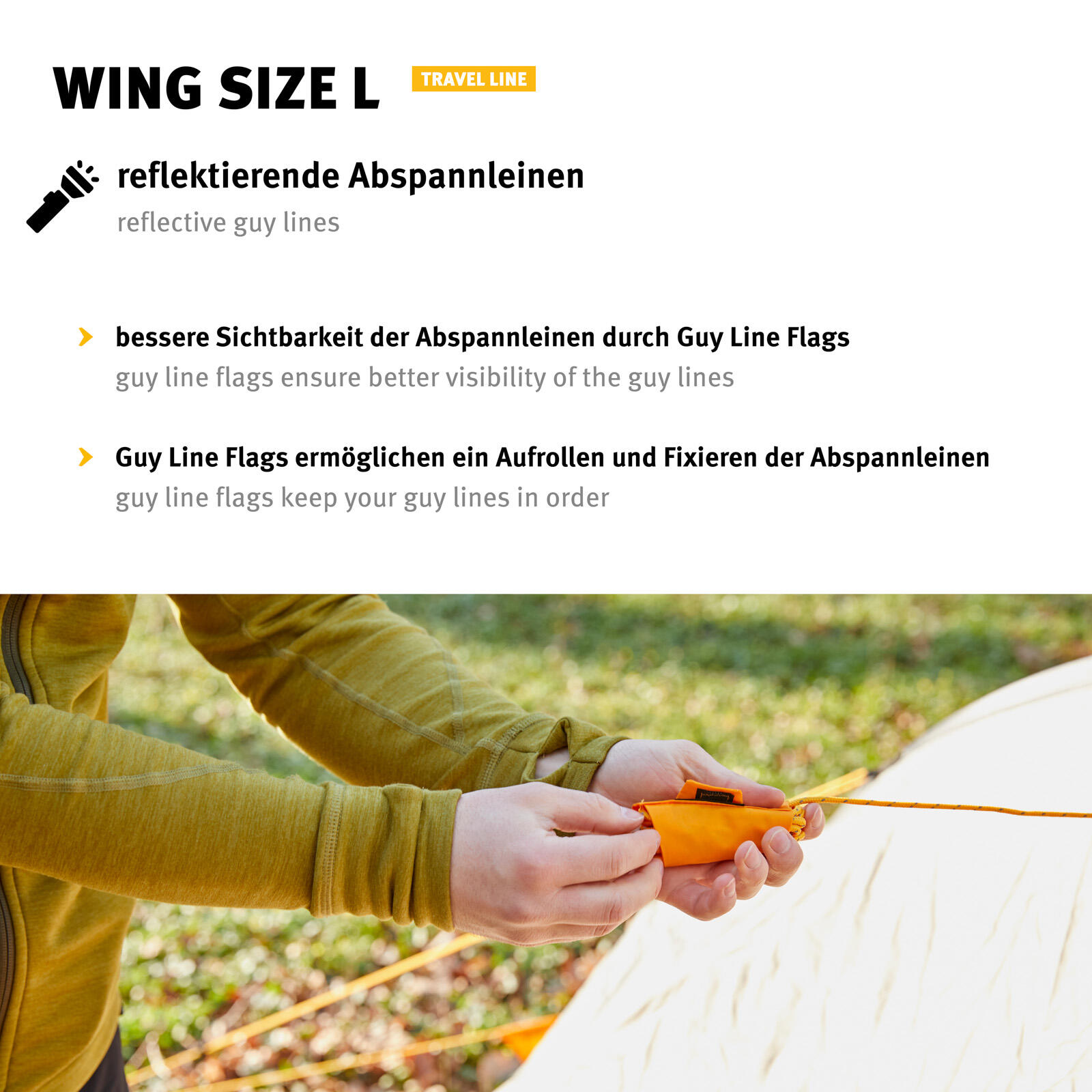 Tarp Wing L Camping Sonnensegel Vor Zelt Dach Plane Regenschutz Leicht 7/7