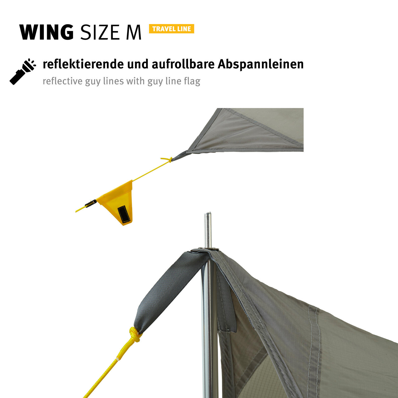 Tarp Wing M Camping Sonnensegel Vor Zelt Dach Plane Regenschutz Leicht 6/6