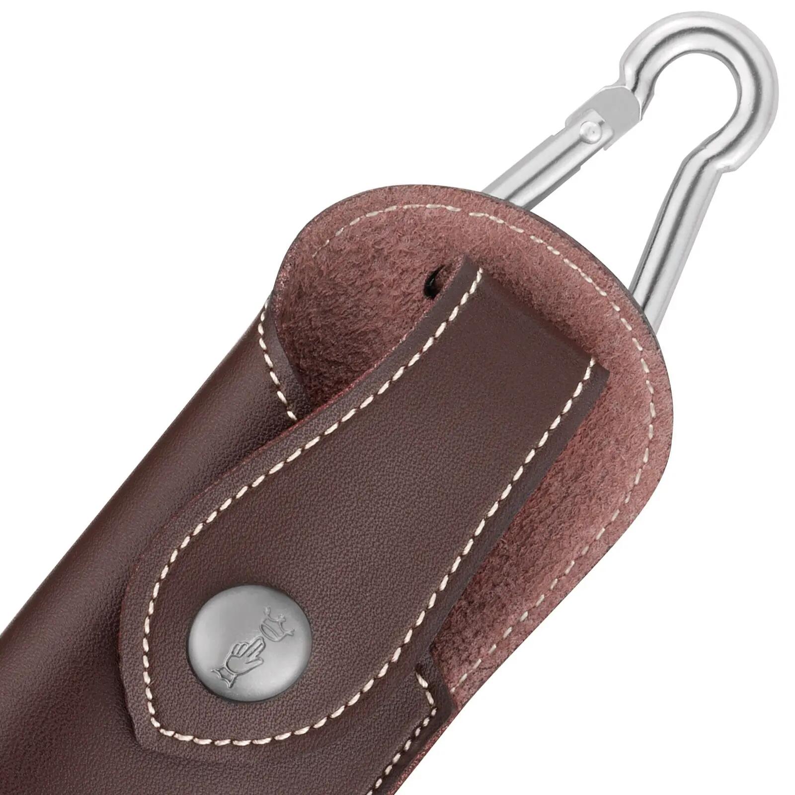 Coffret cadeau Couteau Slimline + étui de poche pliant Bois d'olivier 7/7