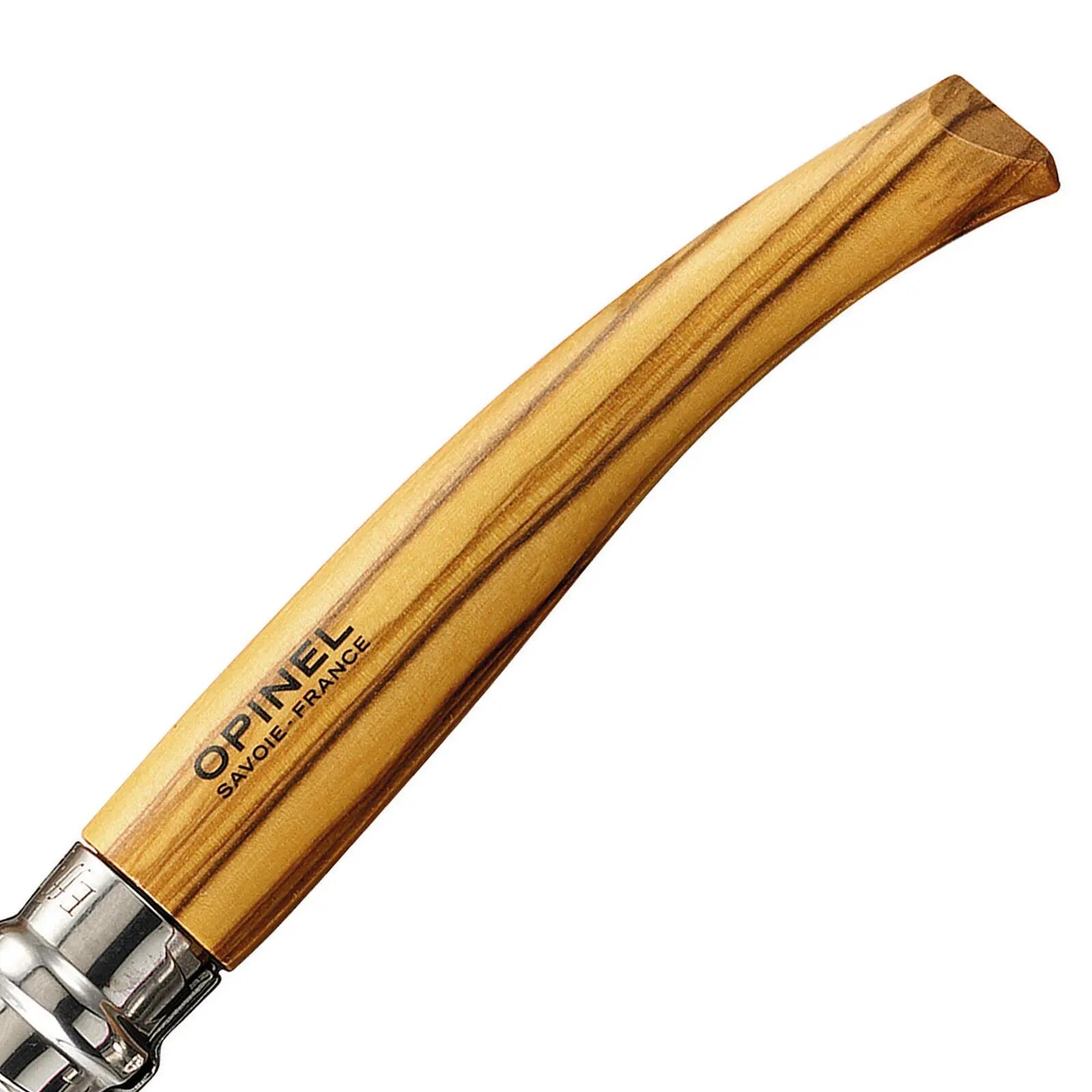 Coffret cadeau Couteau Slimline + étui de poche pliant Bois d'olivier 6/7