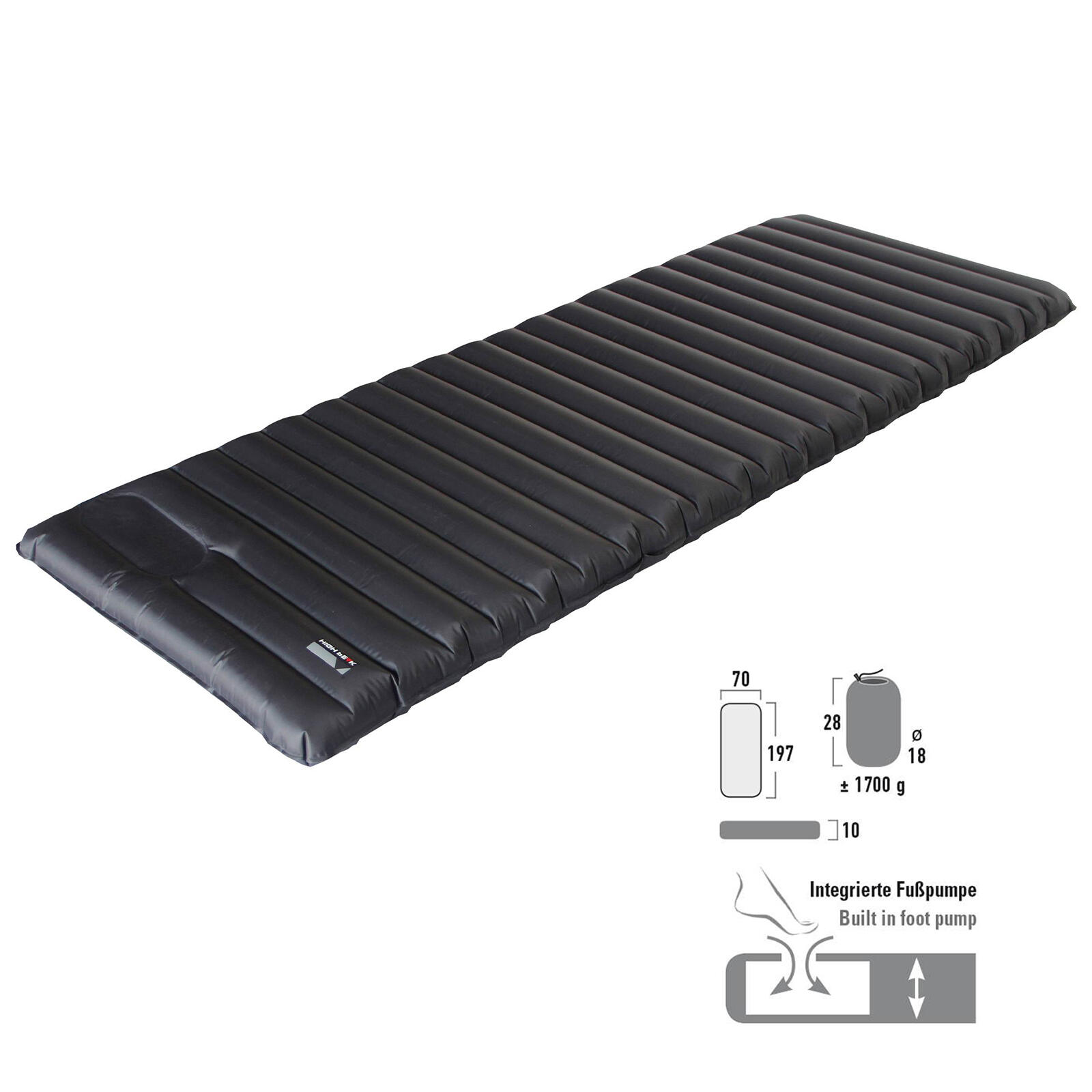 Materac High Peak Dayton XL 197x70x10cm 41007 2/5
