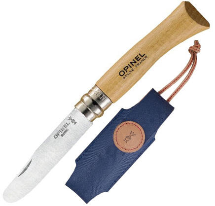 Couteau à sculpter pour enfants Couteau de poche Camping Couteau rond en bois