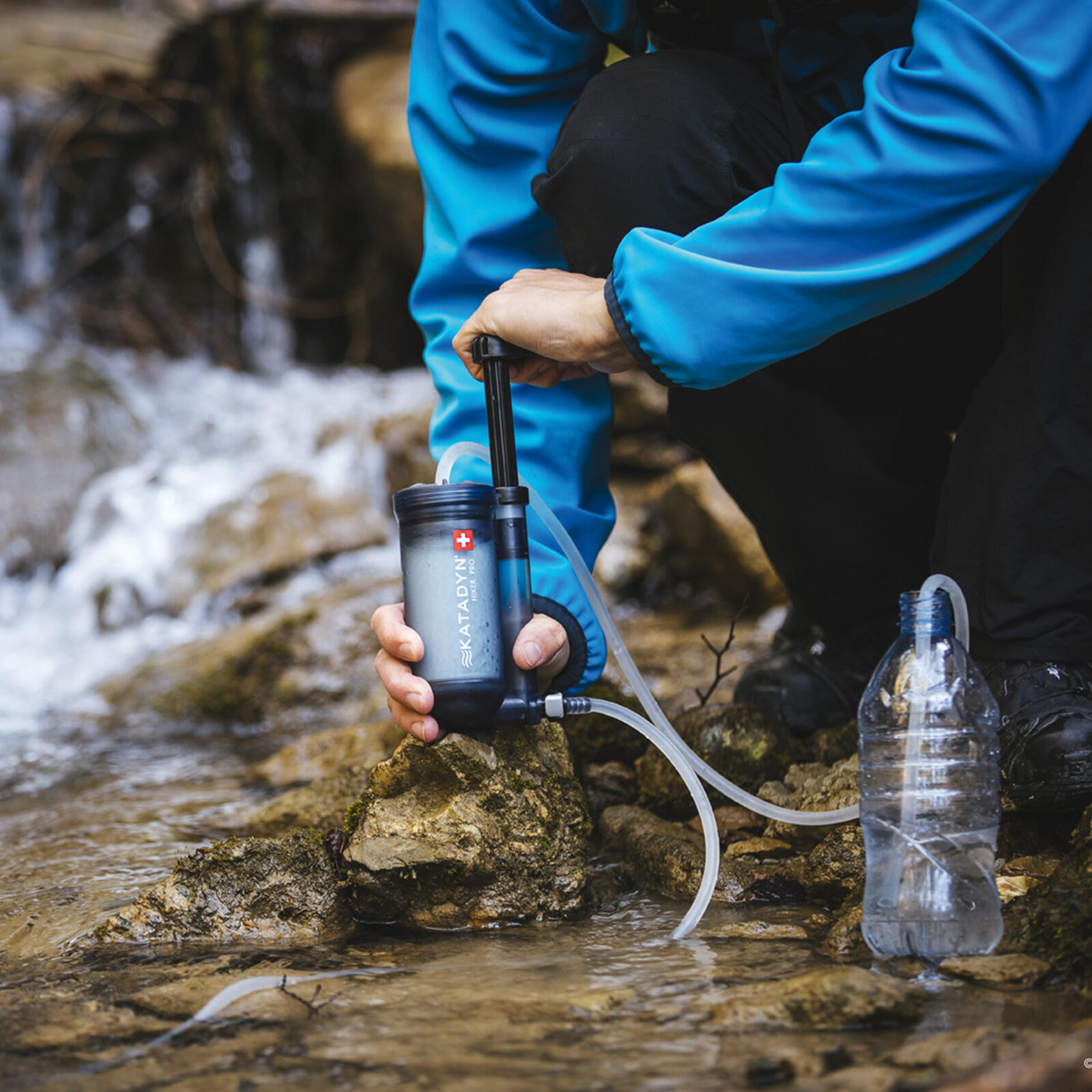 Filtro de agua Hiker potable bomba cerámica carbón activo 7/7