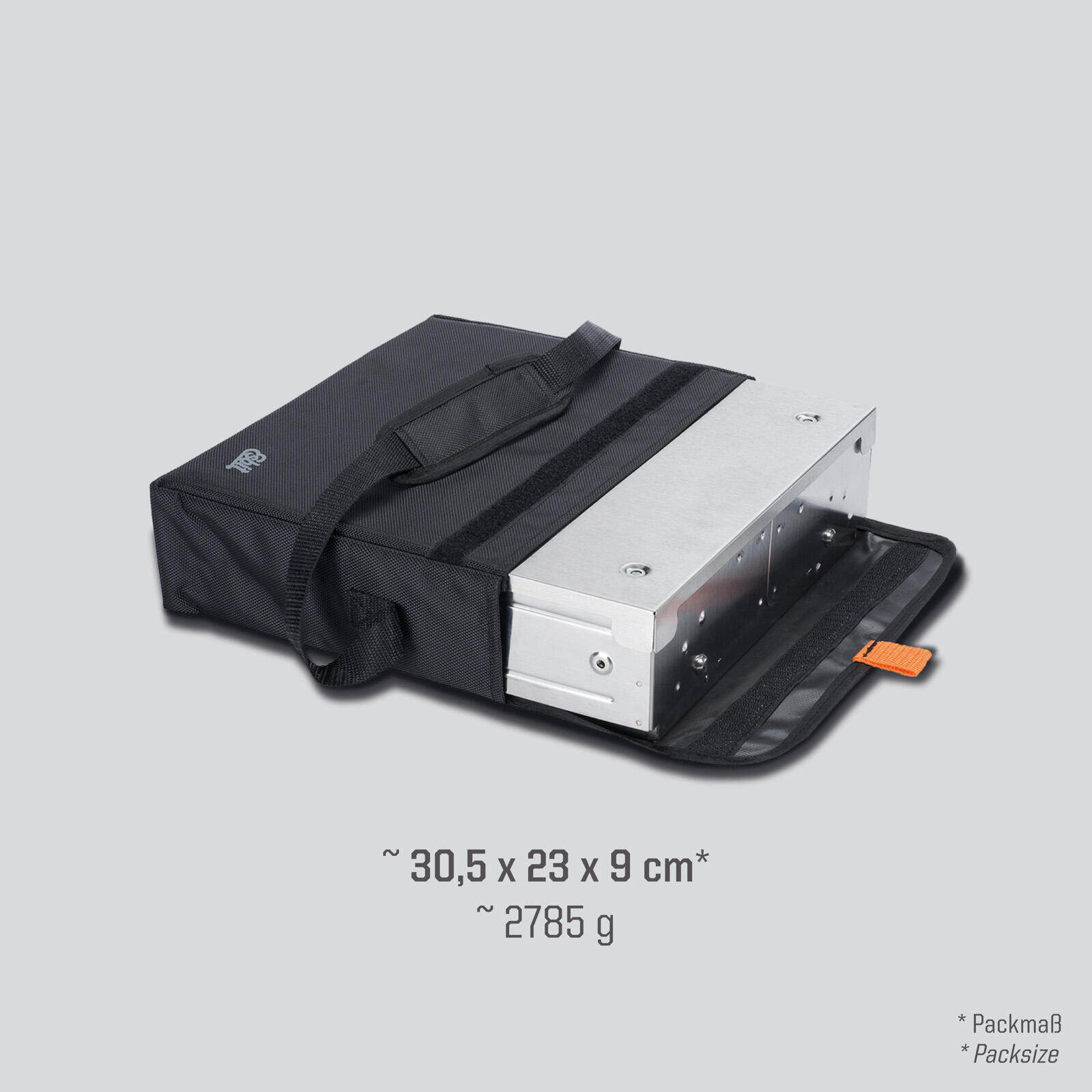 Barbecue à charbon valise BBQ de camping bois pliable Petit 2/7