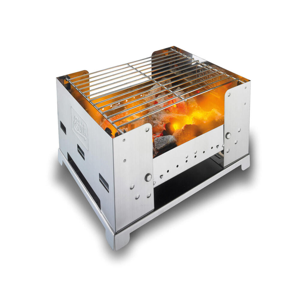 Foldable stainless steel barbecue large model Esbit