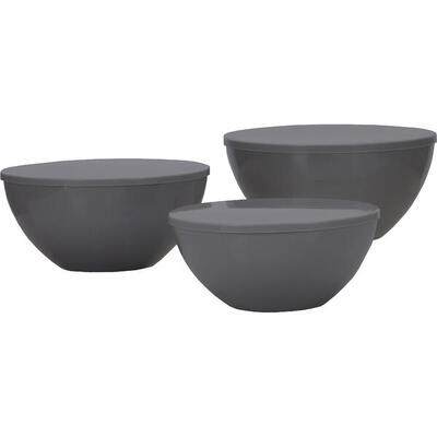 Salade bowl set palma camping kommen melamine keramiek look 6 stuks