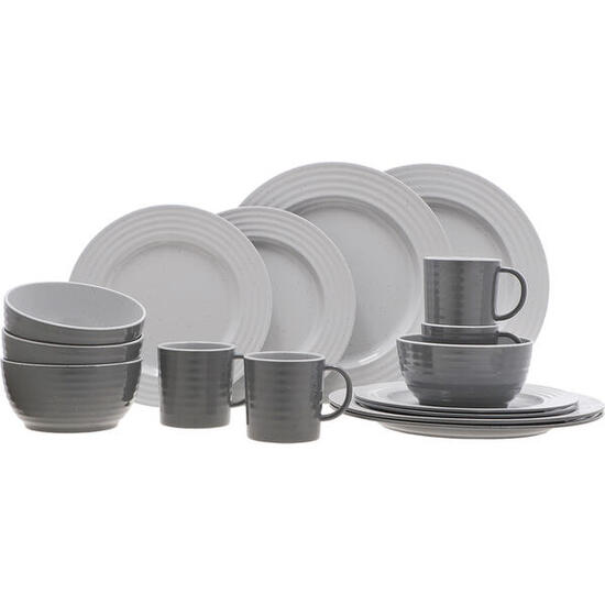 Melamine servies Palma Camping Geglazuurd keramiek look 16 stuks