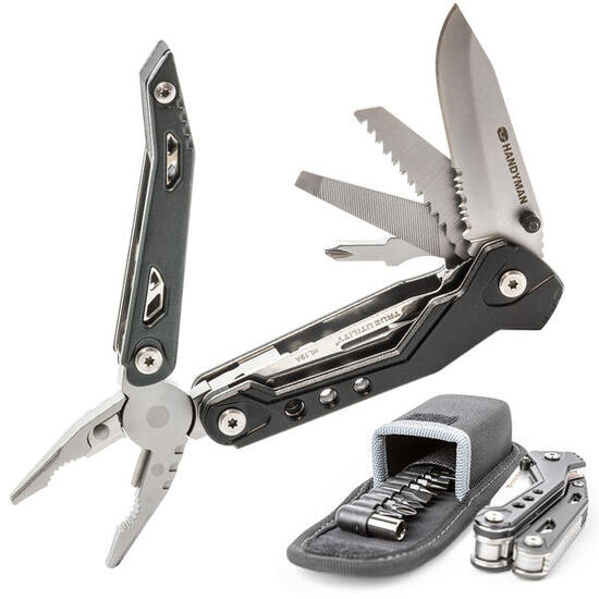 Multitool 18-in-1 Handyman tournevis outil étui 9x change bit