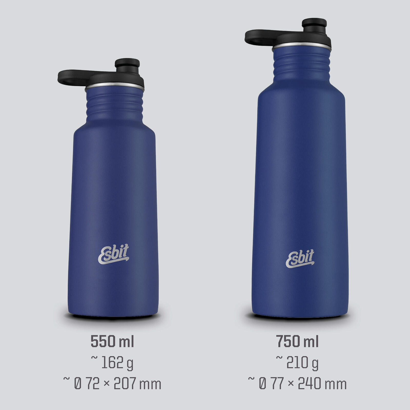 Sport drinkfles Pictor sportfles fiets bidon roestvrij staal 2/7