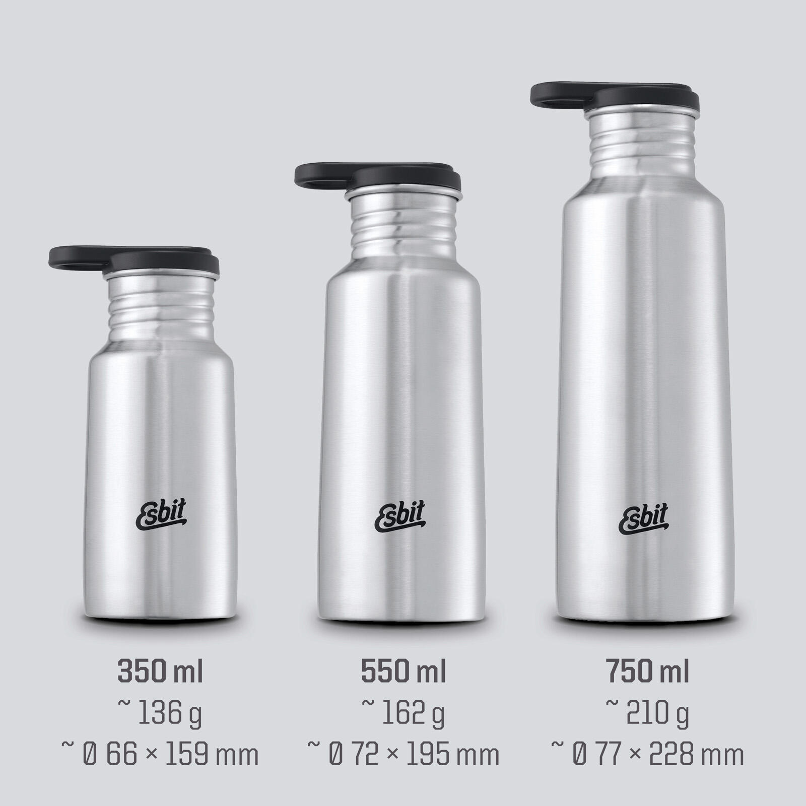 BUTELKA Pictor Drinking Bottle 750ml - steel 2/7