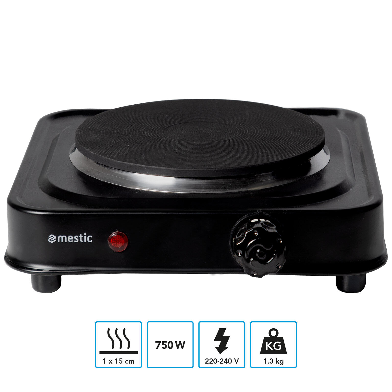 Mestic cuisinière MKT-120 noir 2/6