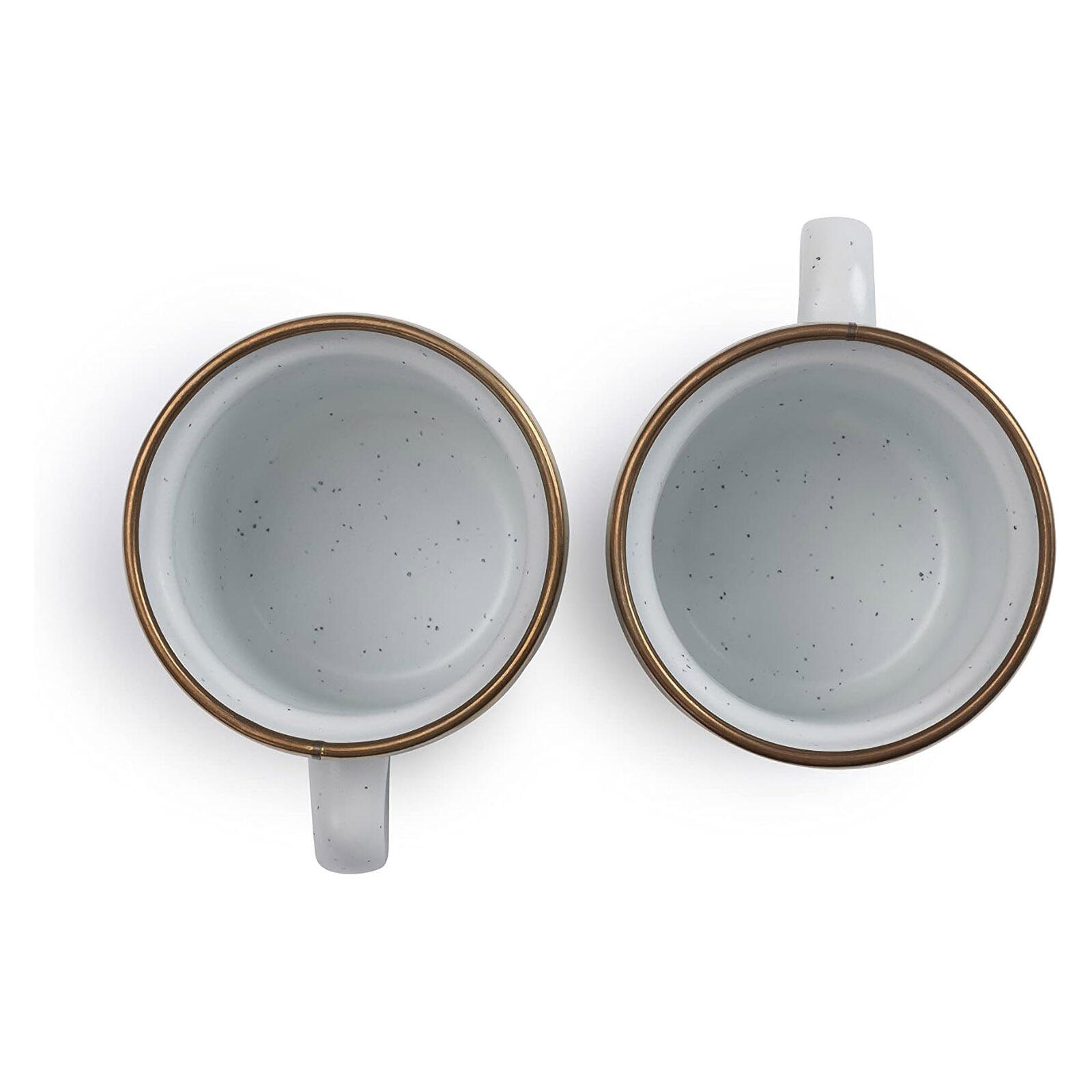 Set de tasses en émail Vaisselle camping rétro Espresso Café Acier inoxydable 7/7