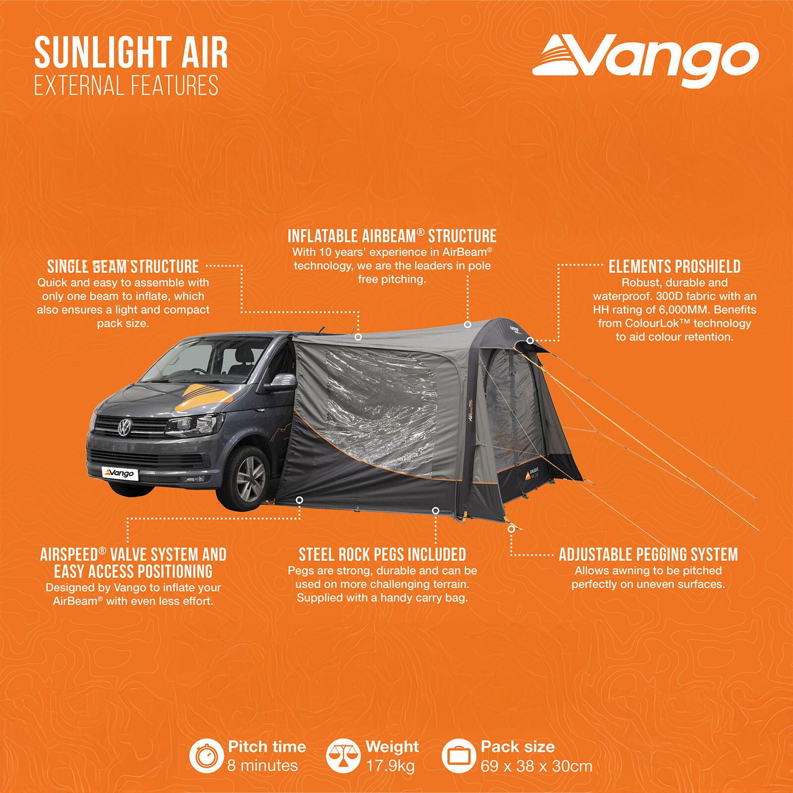 Busluifel Sunlight Air ProShield Camping Luchttent Camper Opblaasbaar 3/7