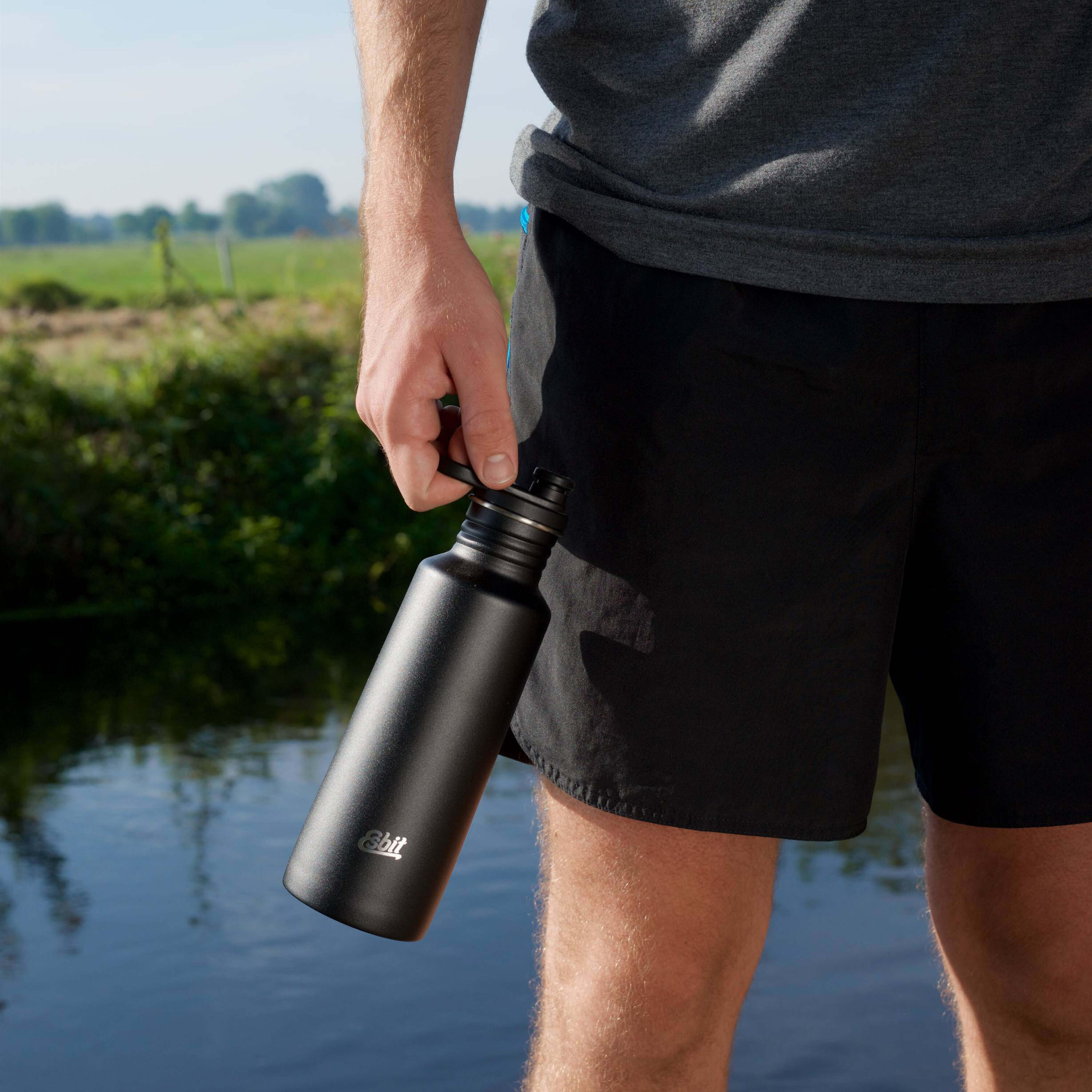 Bouteille de sport Pictor Bicyclette d'eau en acier inoxydable 6/7
