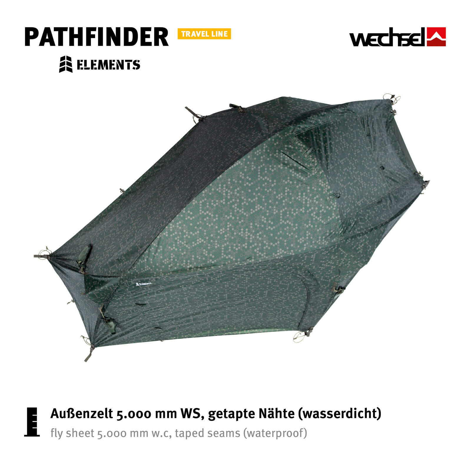 Trekkingzelt Pathfinder Elements 1 Personen Geodät Biwak Zelt Alu 2,5 kg 6/7