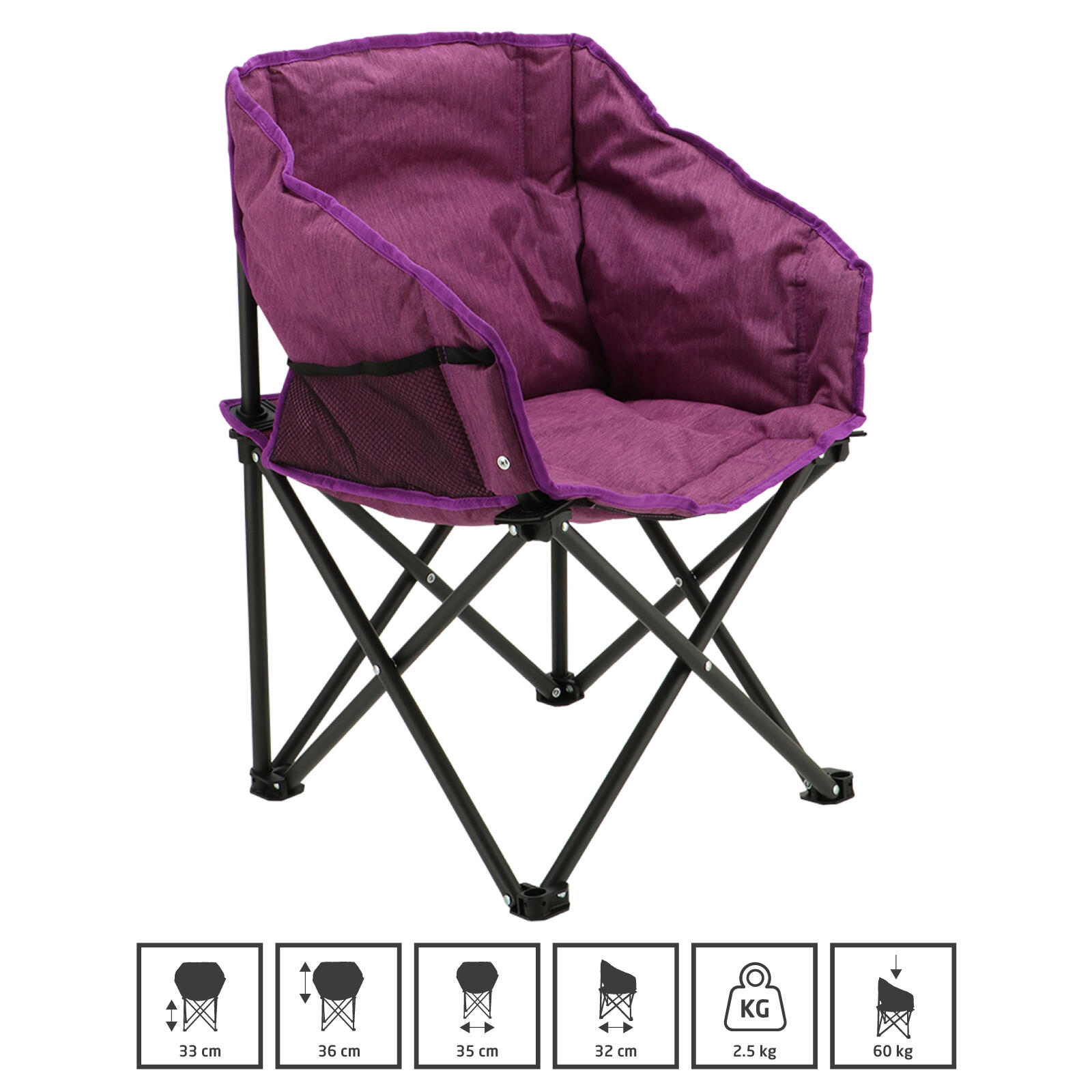 Chaise pour enfants Noli Kids de camping pliante plage alu 2/5