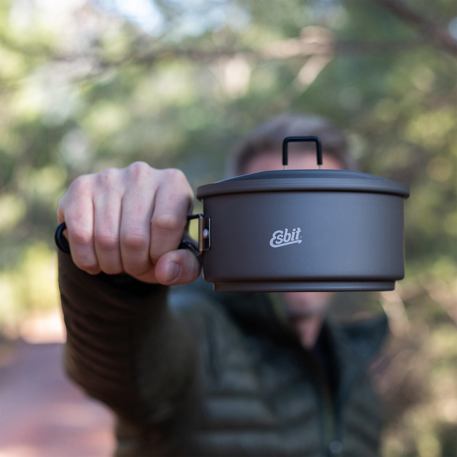 Set de cuisson à combustible sec 1 L Réchaud camping Outdoor Casserole Alu 6/7