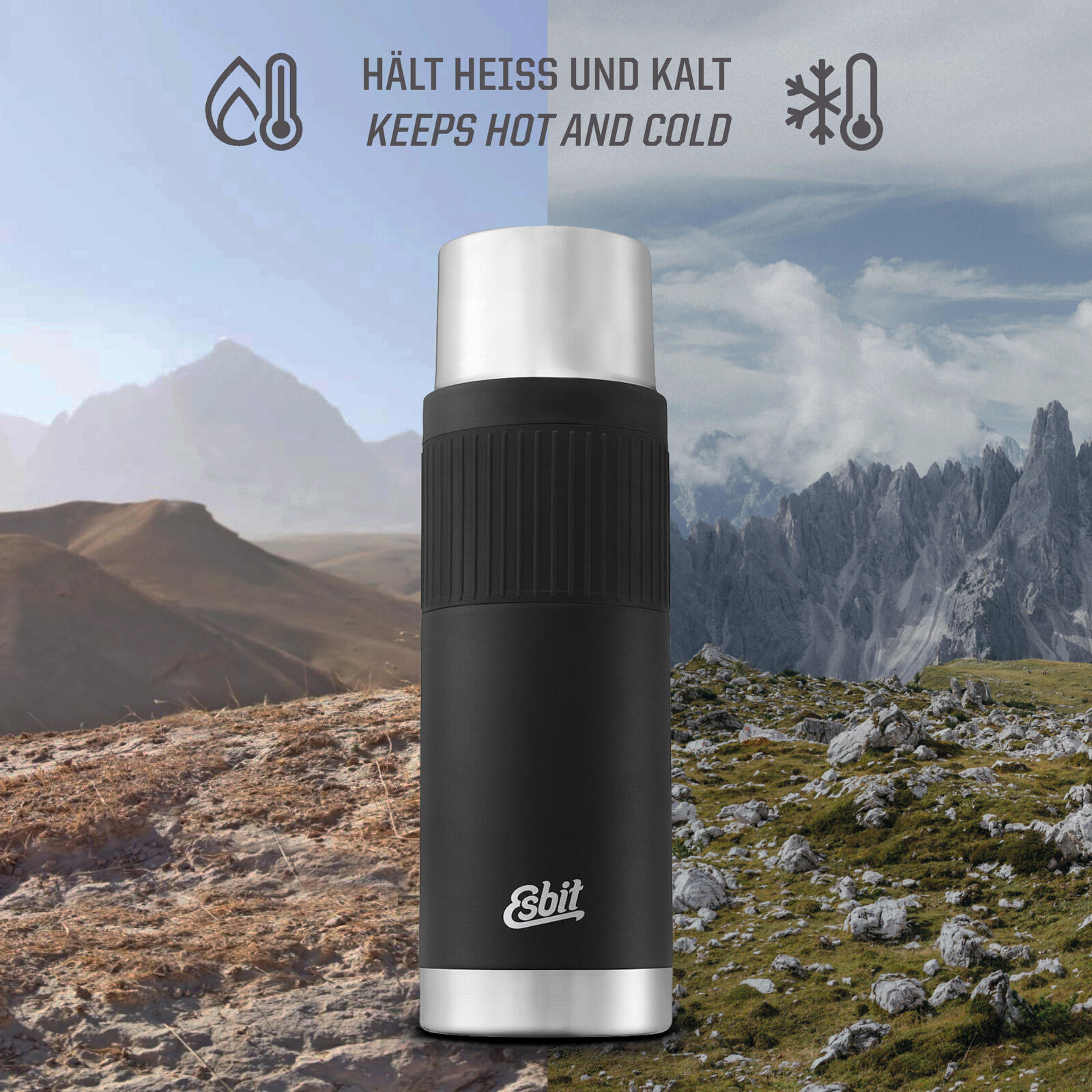 Bouteille isolante Sculptor isotherme sous vide thermique Gobelet 1L 6/7