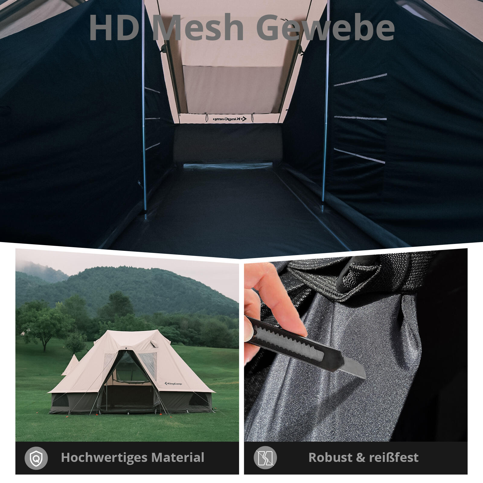 Tente intérieure Pour Khan Villa 2 personnes cabine Glamping de camping 7/7
