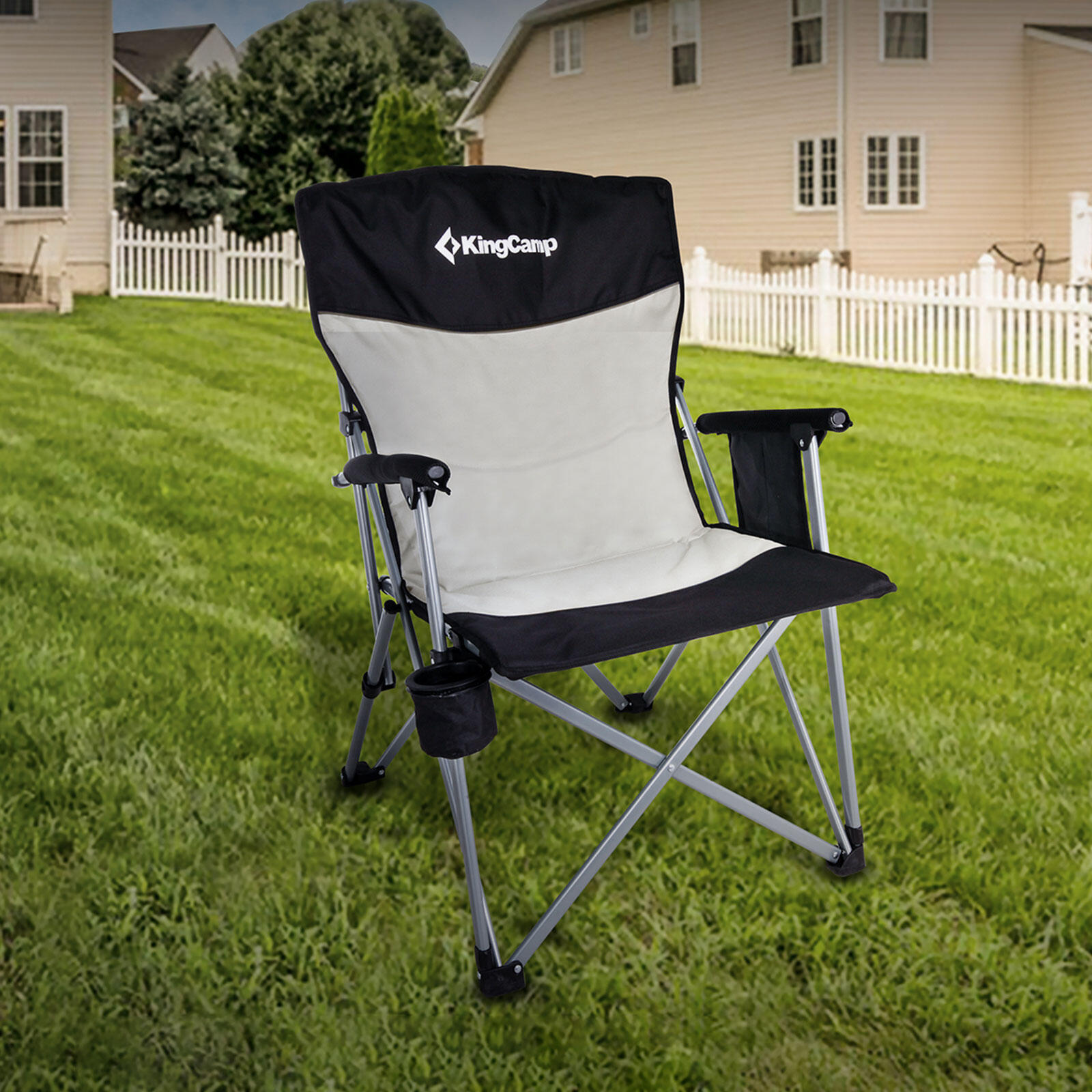 Chaise de camping pliante XL Outdoor Accoudoirs Acier 136 kg 6/6