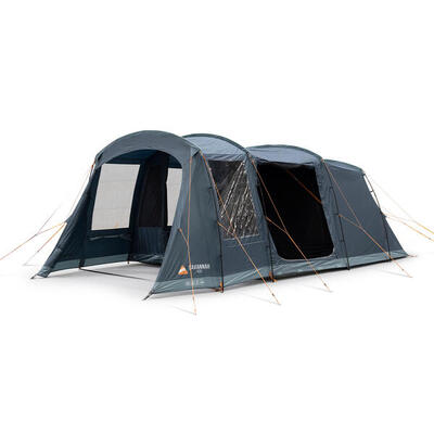 Familietent savannah 400 camping groepstent 4 persoons tunneltent vestibule