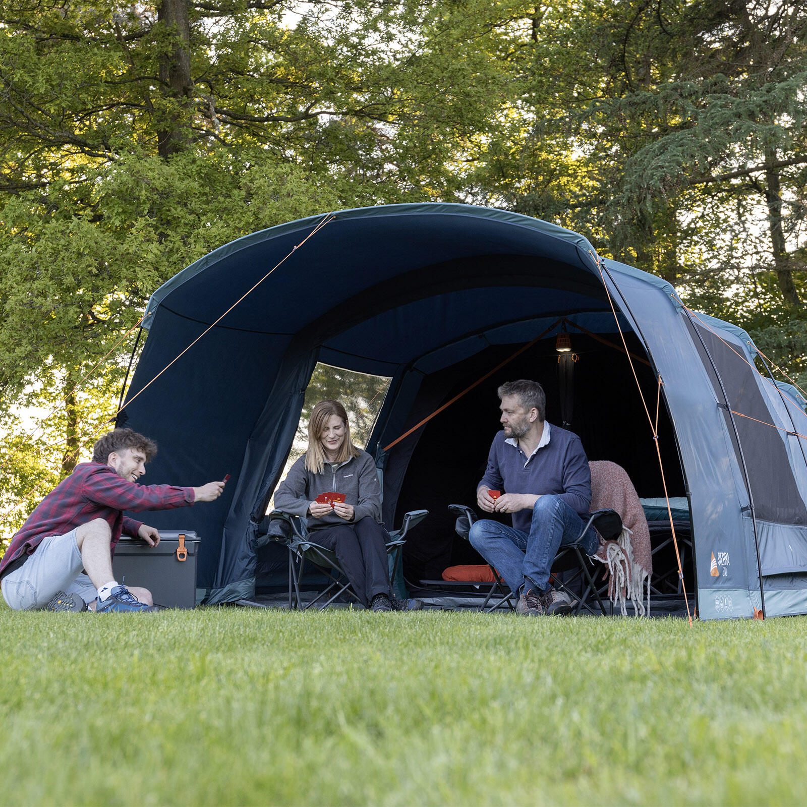 Tenda famiglia Sierra 500 Tenda gruppo campeggio 5 persone tunnel vestibolo 6/7