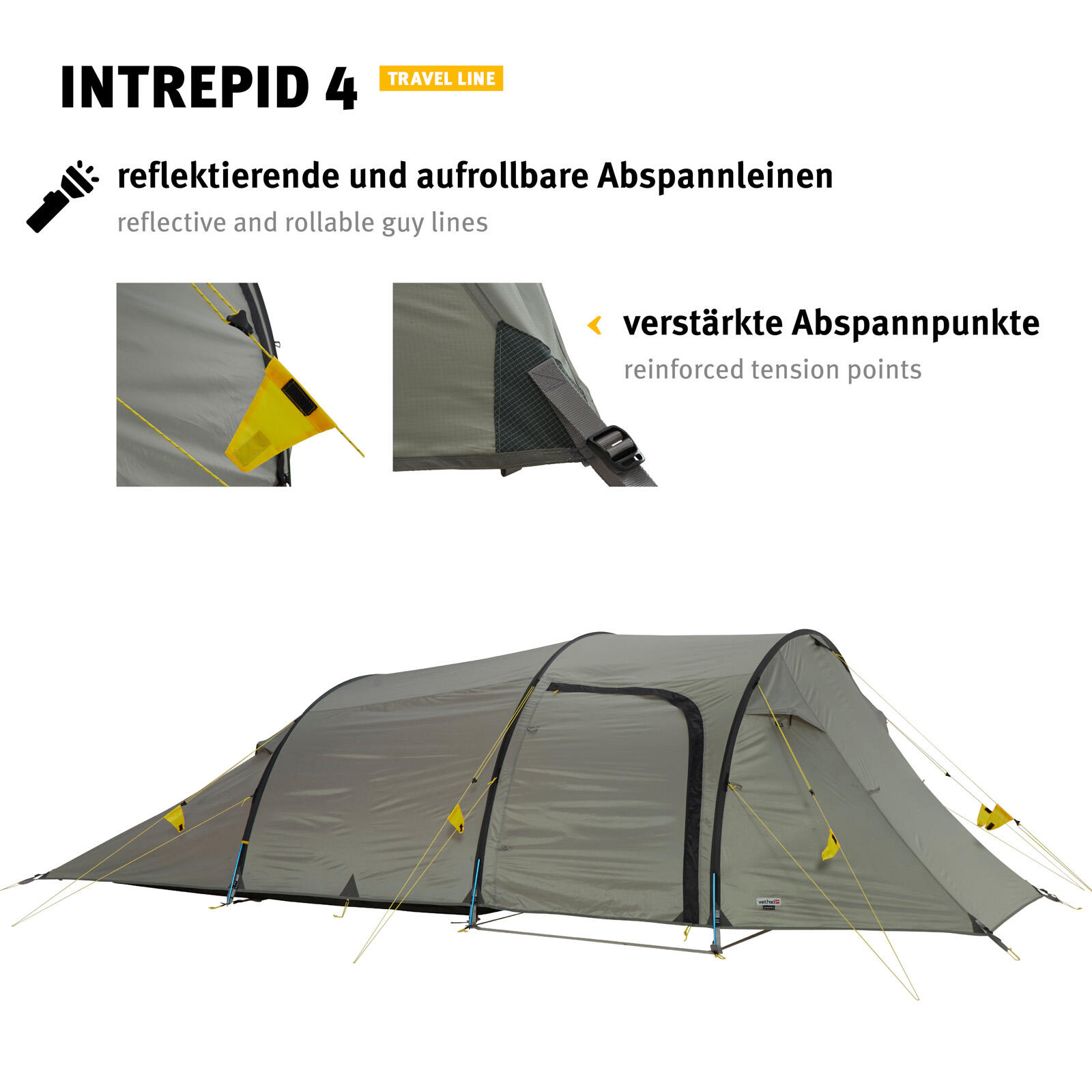 Tunnelzelt Intrepid 4 Personen Campingzelt Familienzelt Alu Leicht 4,9kg 7/7