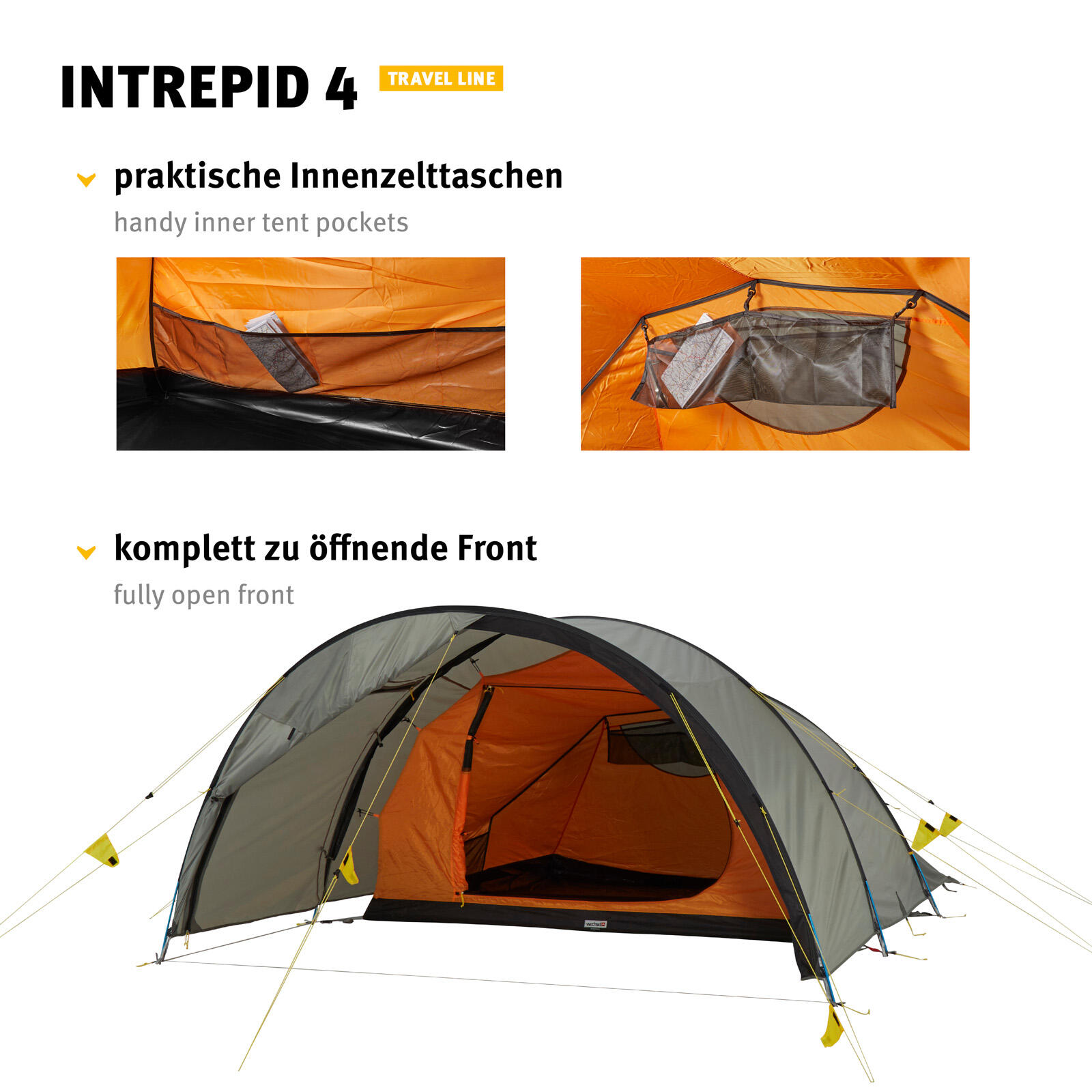 Tunnelzelt Intrepid 4 Personen Campingzelt Familienzelt Alu Leicht 4,9kg 6/7