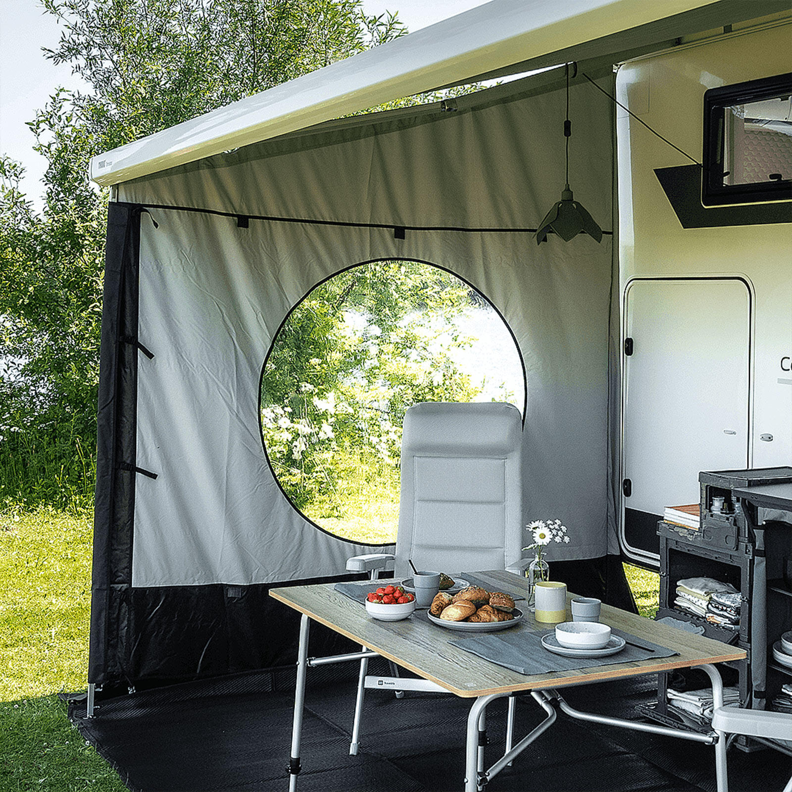 Pannello laterale per tenda Scala L caravan Thule Omnistor Adatto a 245-264cm 3/7
