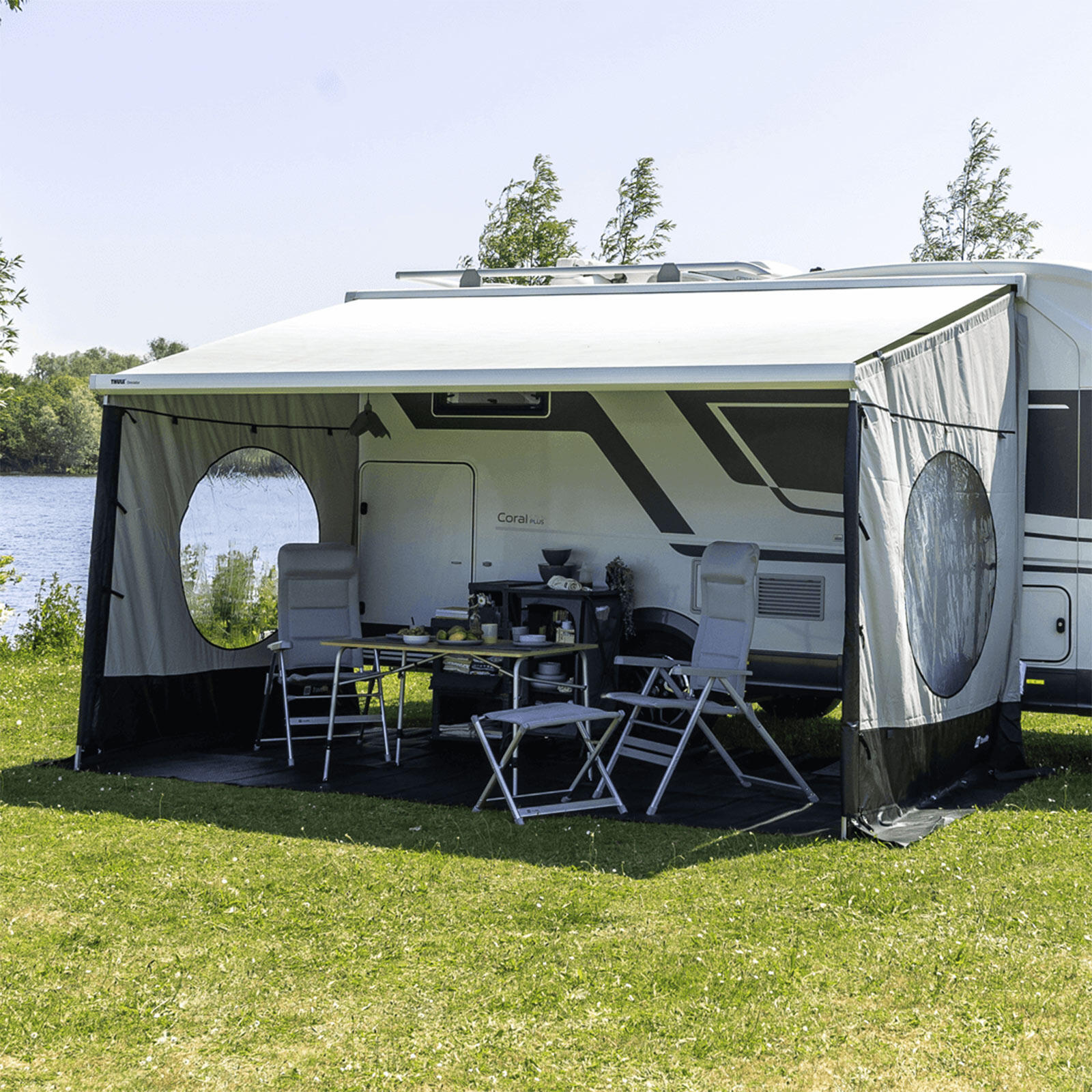 Pannello laterale per tenda Scala L caravan Thule Omnistor Adatto a 245-264cm 2/7