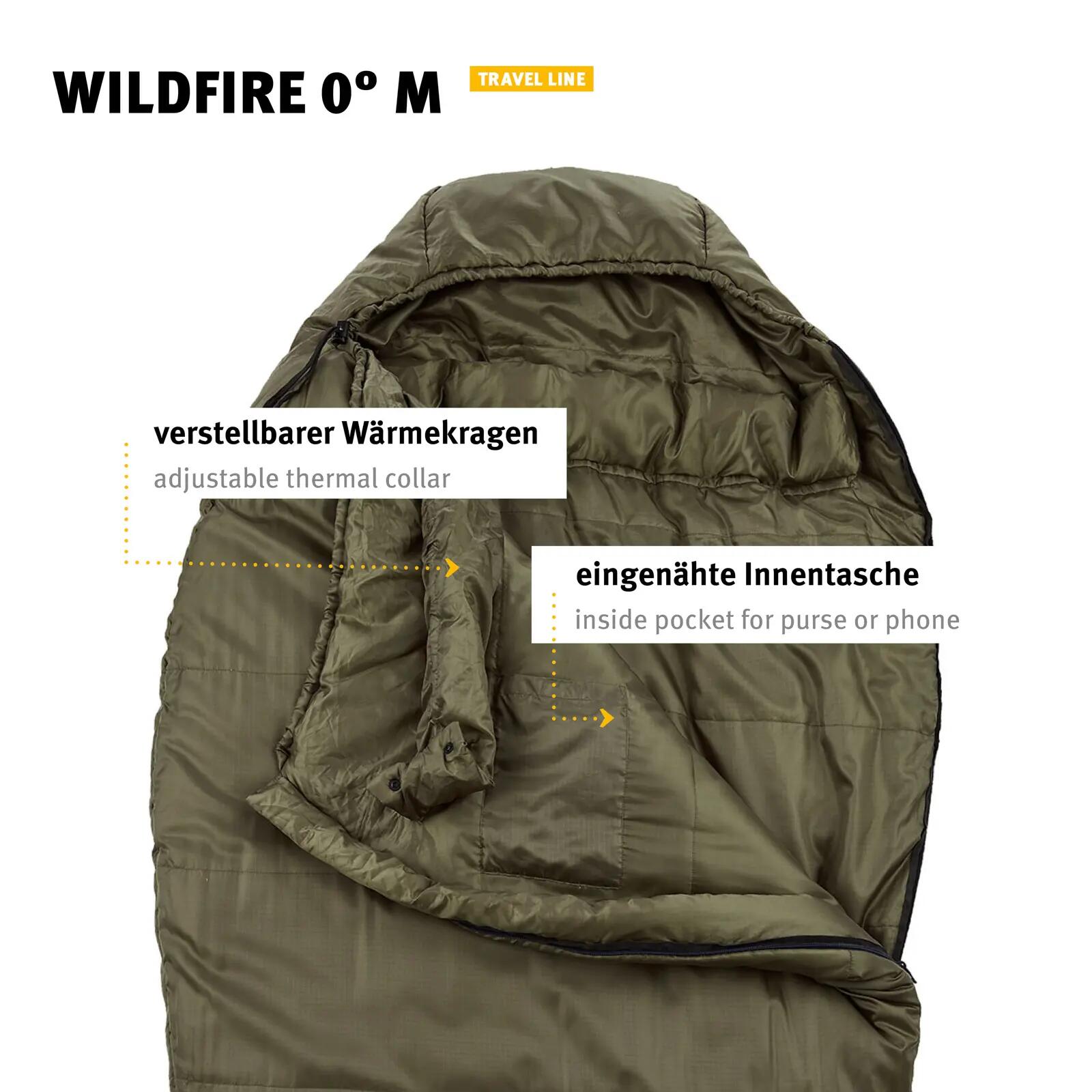 Sac de couchage momie Wildfire 0°C Outdoor 4 Saisons Hiver 6/7