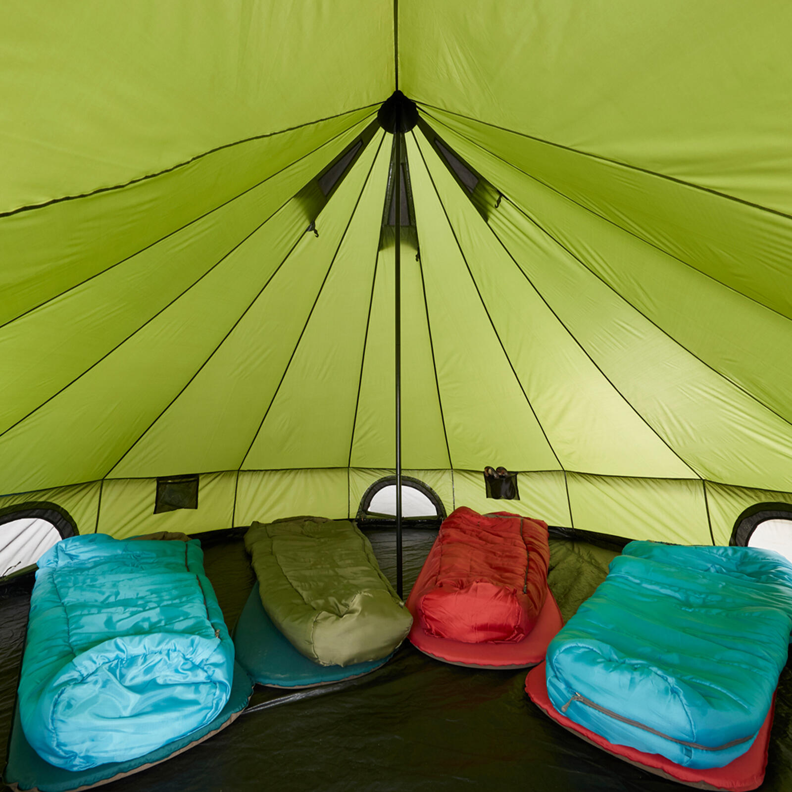 Indiana 8 Personen Rund Zelt Familien Gruppen Zelt Tipi Wigwam 7/7