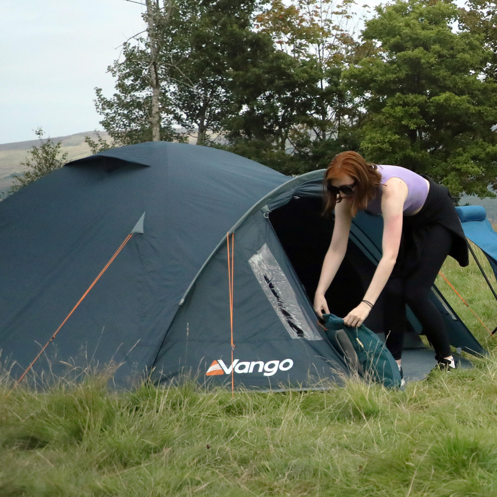 Tenda a cupola Tay 400 Campeggio trekking igloo 4 persone tenda vestibolo 4,8 kg 6/7