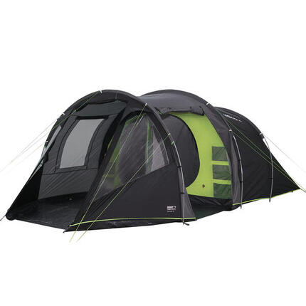 Tente tunnel Paros 5 personnes Camping familiale 2 cabines vestibule