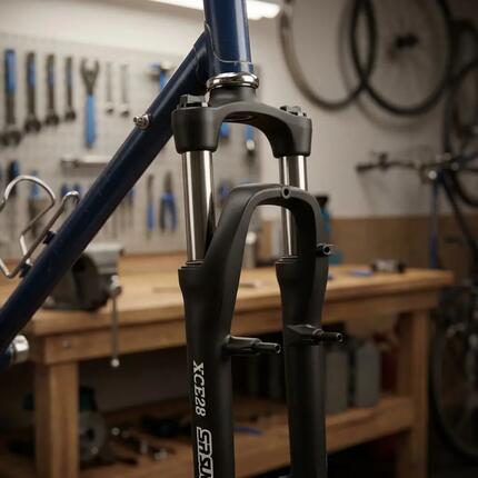 SR Suntour XCE Federgabel 26 Zoll 80 Millimeter V-Brake schwarz 1 Zoll Gewind...