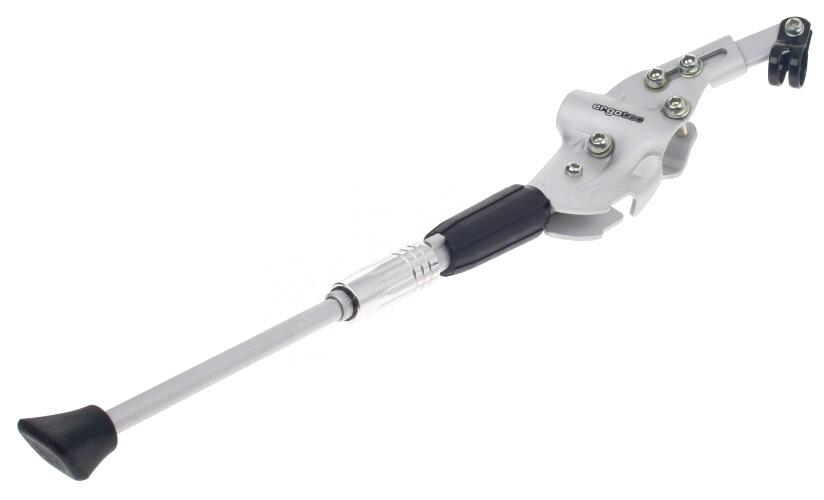 ERGOTEC BÉQUILLE ARRIÈRE UNIVERSELLE 24 À 28 POUCES ARGENT 2/2