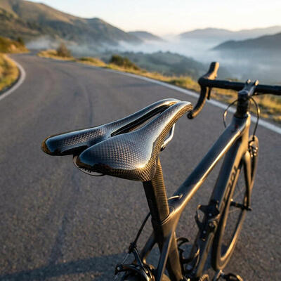 Zadel selle smp evo 140 plus carbon zwart, unisex, 140x267 mm, ca. 184 g