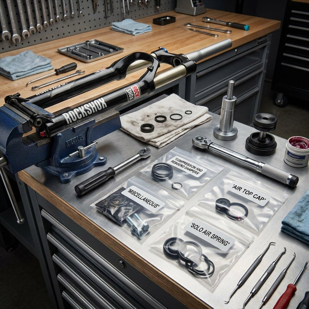 Kit de selagem de garfo Rockshox 2010 Recon 2/3
